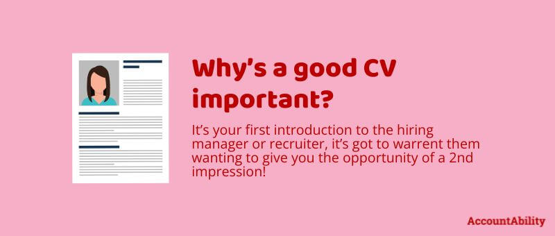 Why is a good CV important?