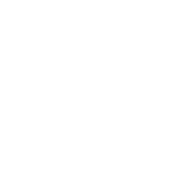 A white outline icon of shaking hands